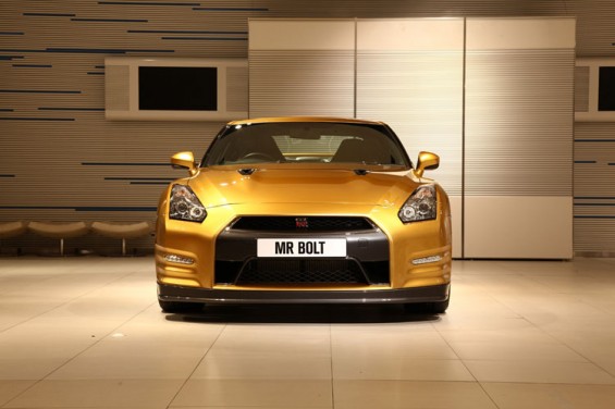 Gold Nissan GT-R