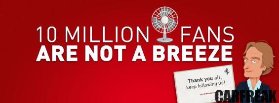Ferrari’s Facebook Followers Reach 10 Million