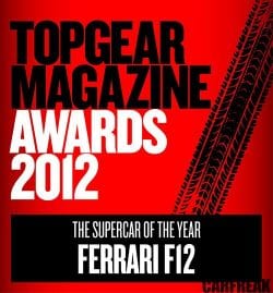 Top Gear Supercar Of The Year 2012 Ferrari F12berlinett